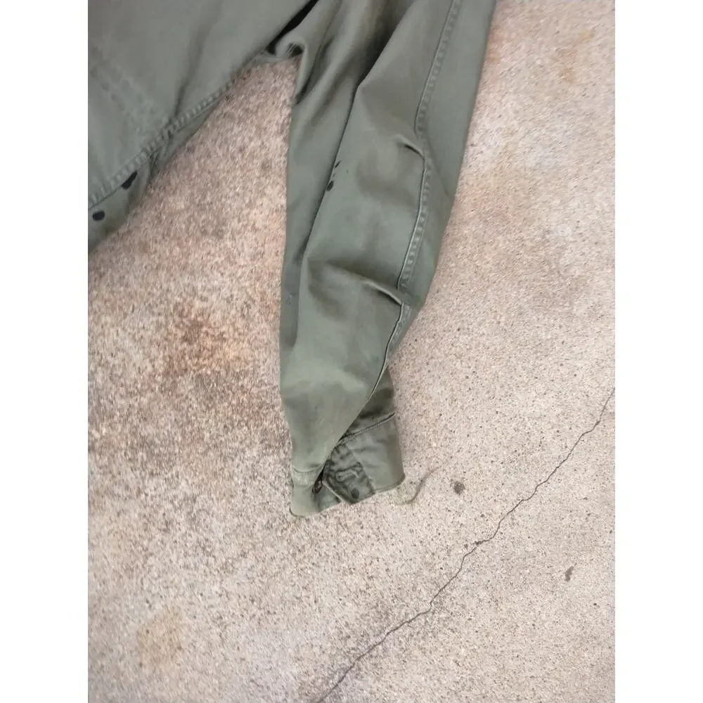 Vintage US Military M-65 Field Jacket OG-107 Army Coat Small Short